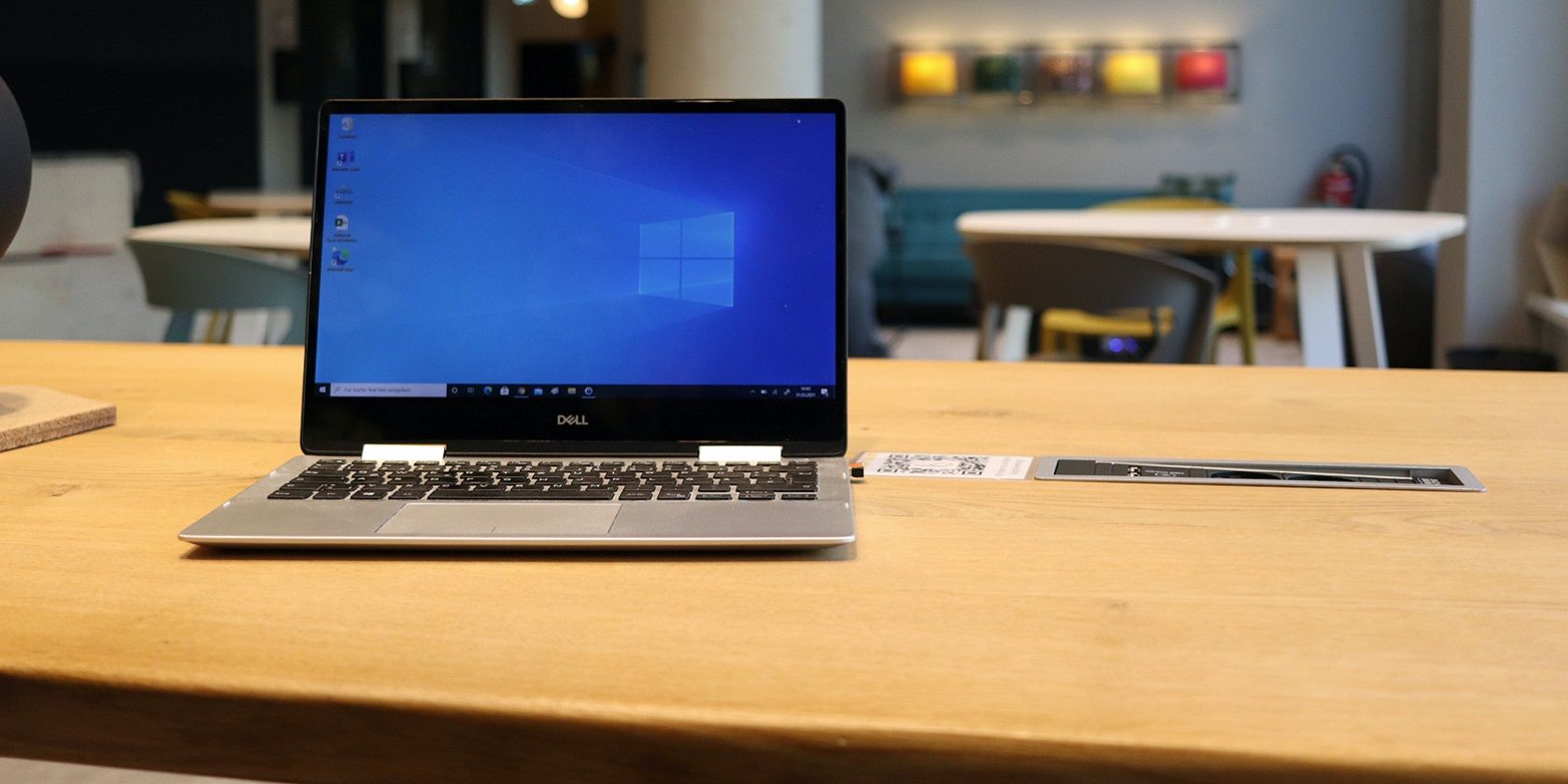 A Windows 10 laptop 