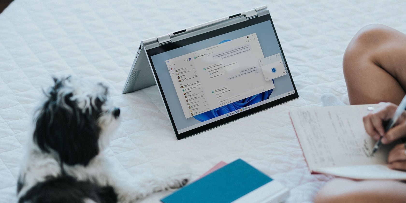 A Windows 11 2-in-1laptop/tablet