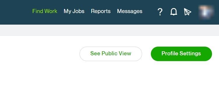 Checking the Public View of the Profile on Upwork