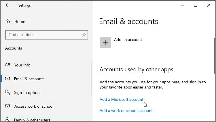 Signing in With a Microsoft Account