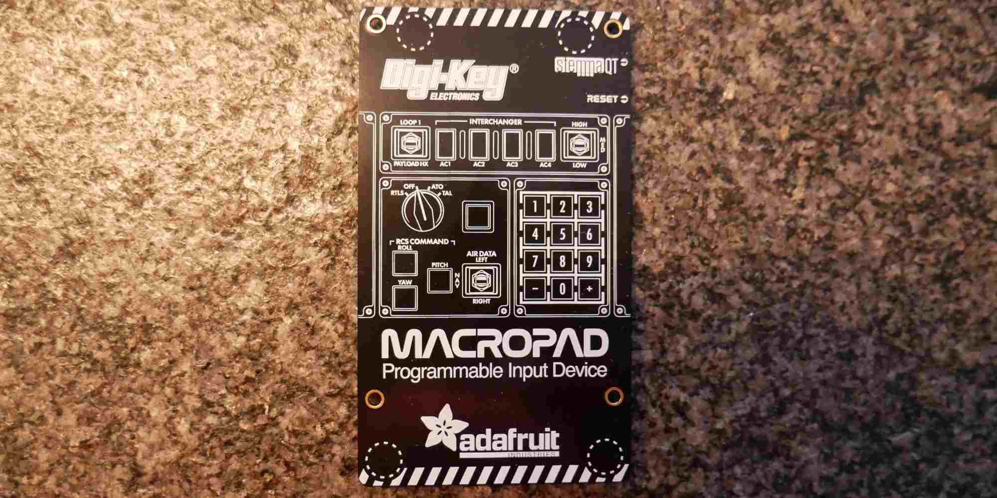 Adafruit MacroPad RP2040 Starter Kit DigiKey Back