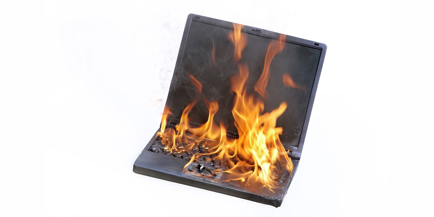 An Old Burning Computer