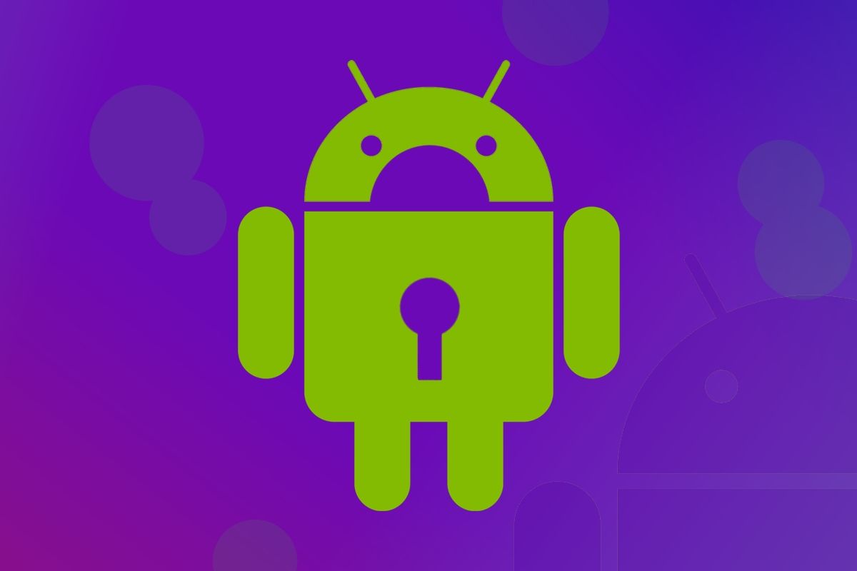 Android Robot shaped like lock