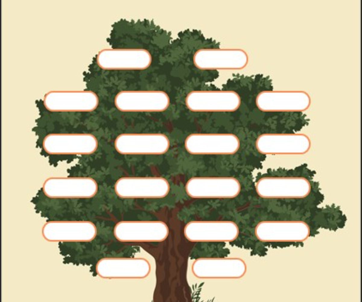 Family tree twenty-member template