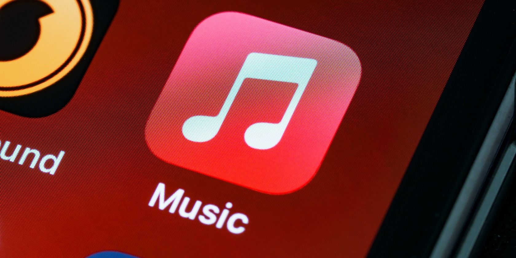 Apple Music icon on iPhone screen
