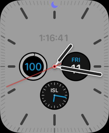 Watch Face on Apple Watch