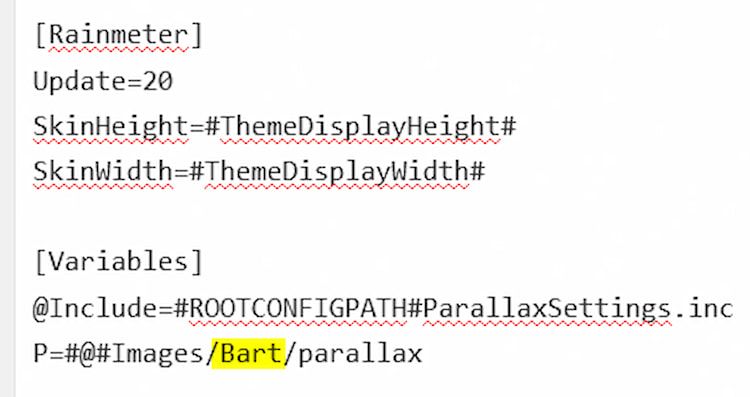 Bart Parallax Effect Code