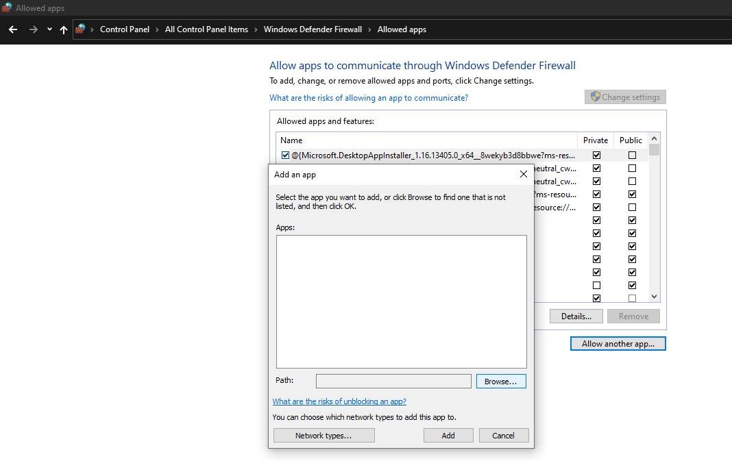 علت کار نکردن اپلیکیشن تلگرام بر روی ویندوز به همراه راهکارهای مختلف 6 Browsing Telegram Apps Location to Add it in the Allowed Apps List in Windows Firewall.jpg?q=50&fit=crop&w=1500&dpr=1