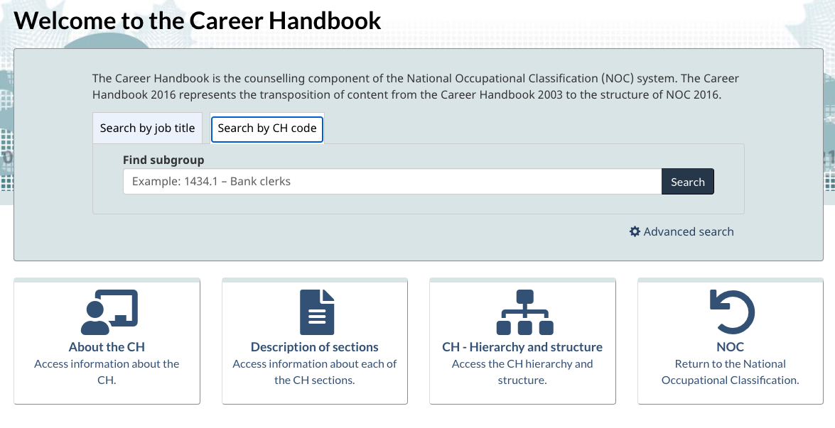 Canada Career Handbook Screenshot