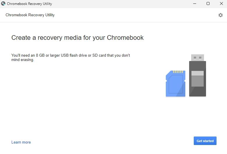 مرحله 2 استفاده از Chromebook Recovery Utility