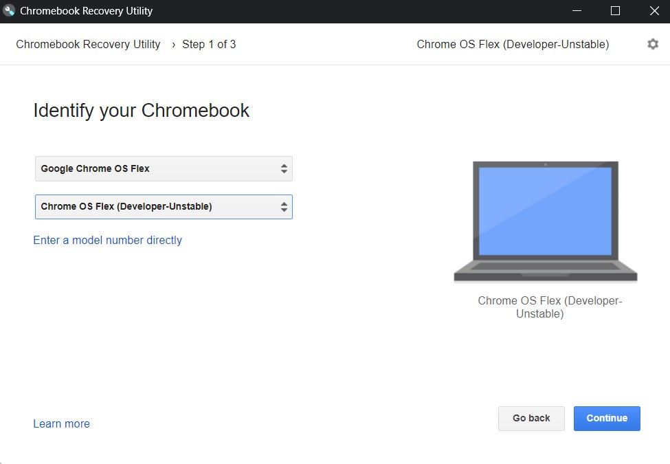Chrome OS Recovery Chrome Flex