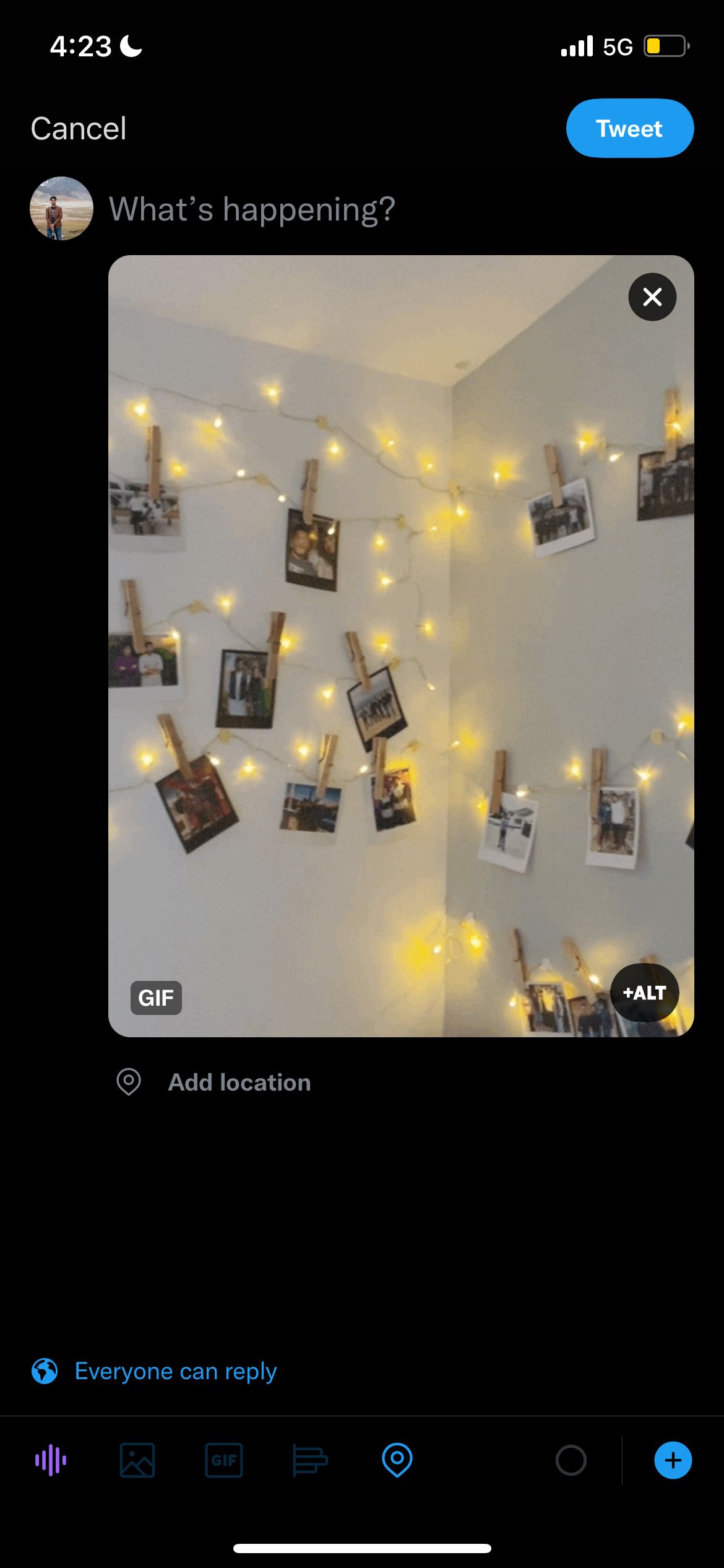 GIF را در توییت به اشتراک بگذارید