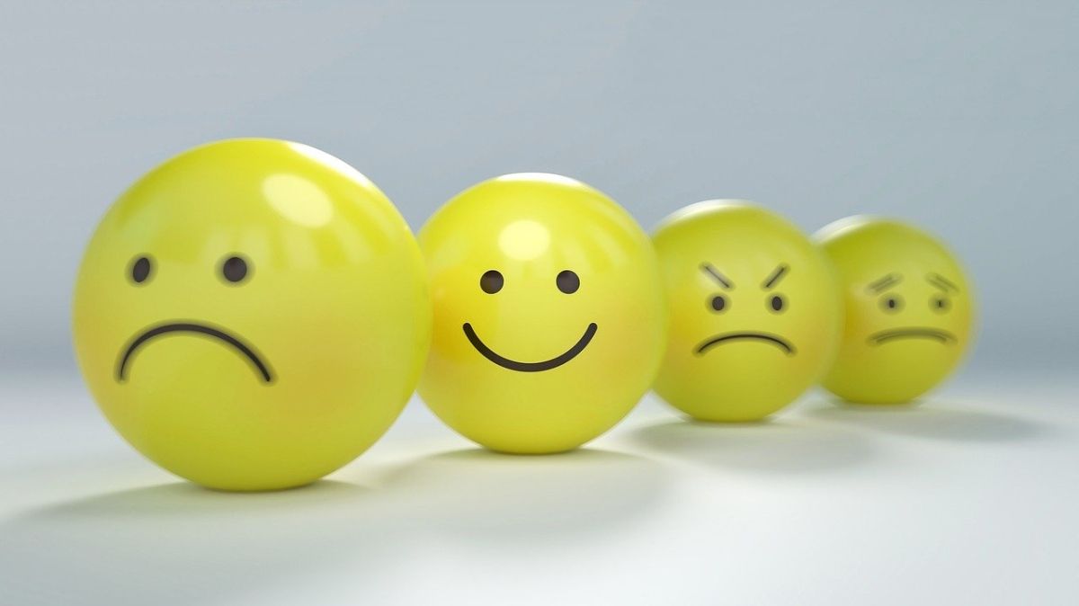Different Moods Depicted Through a Smiley