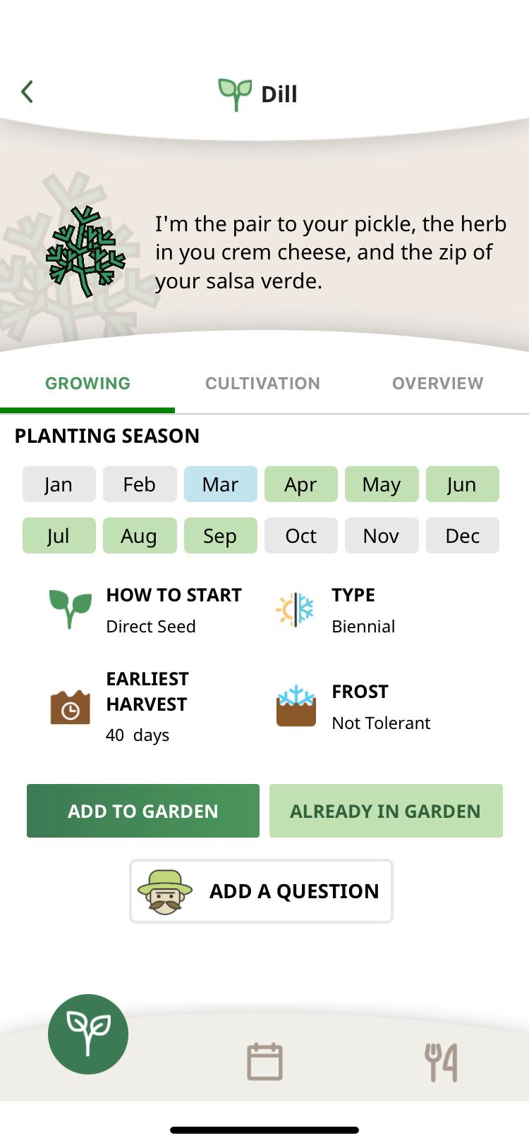 Farm Your Yard app dill screen