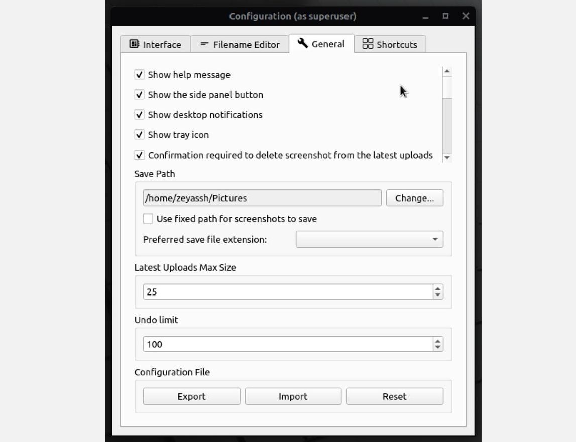 Flameshot-configuration-window-2