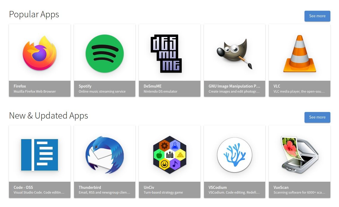 ứng dụng Flatpak phổ biến