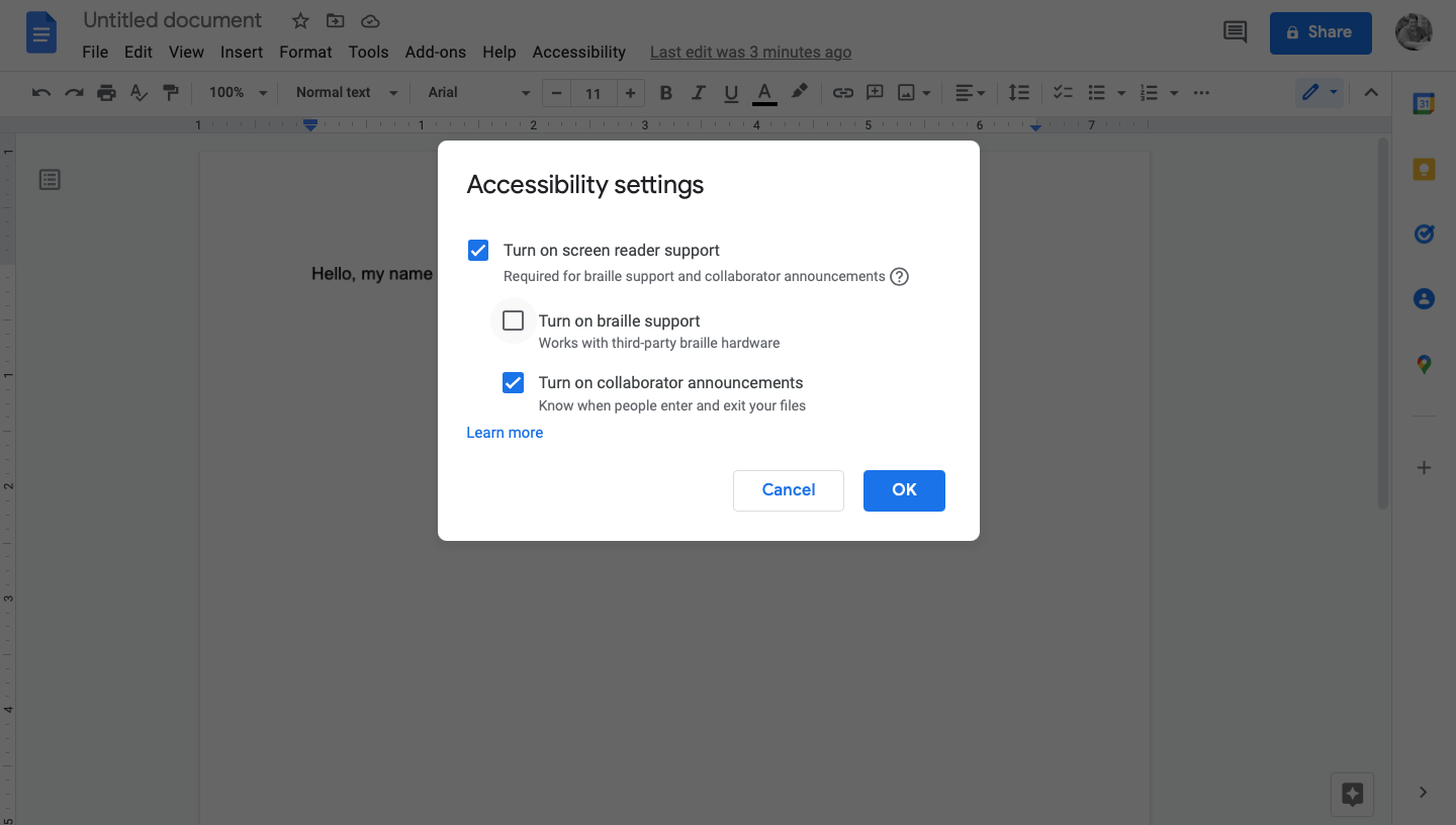 How To Get A Google Docs To Read To You