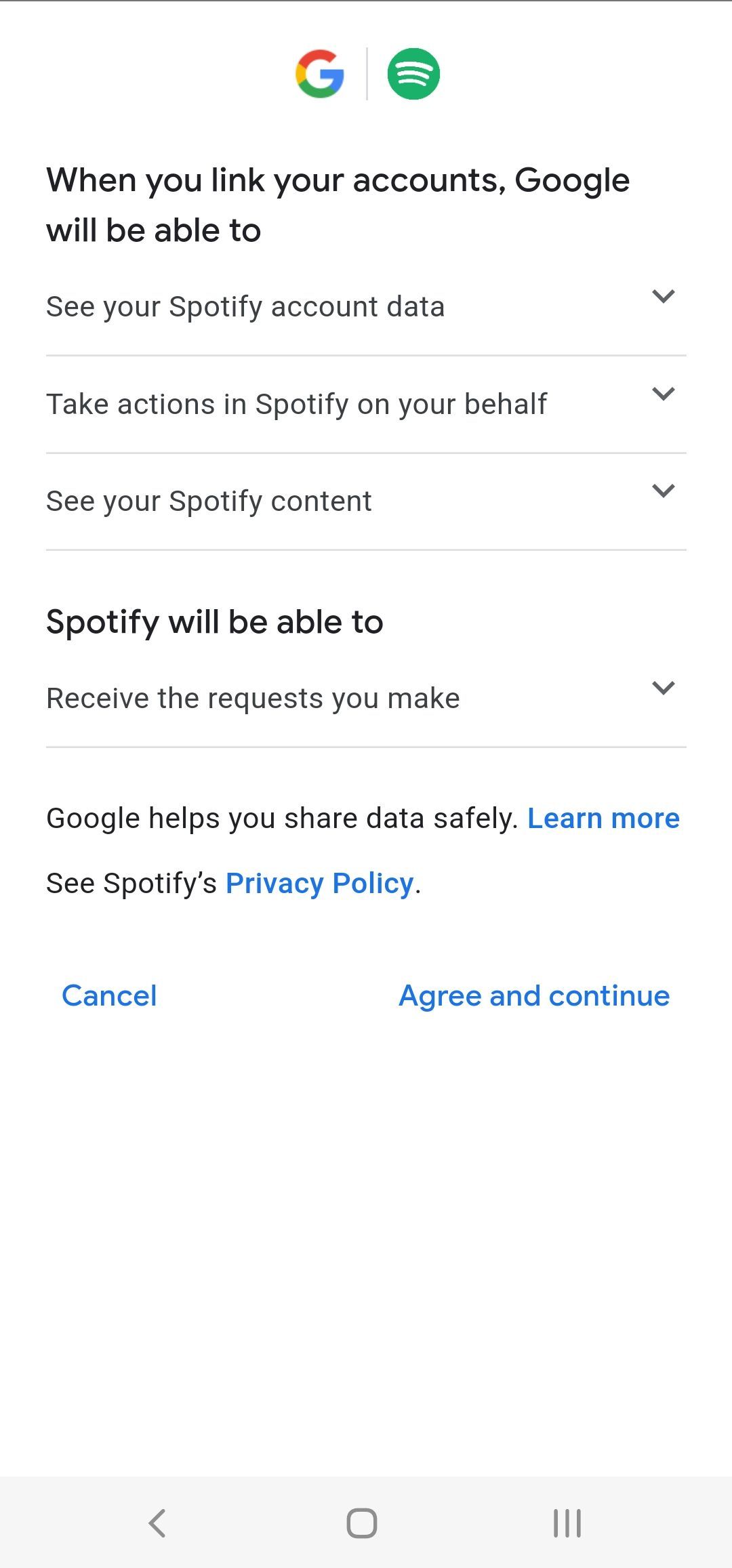 Google Home Disclaimers Linking Subscription