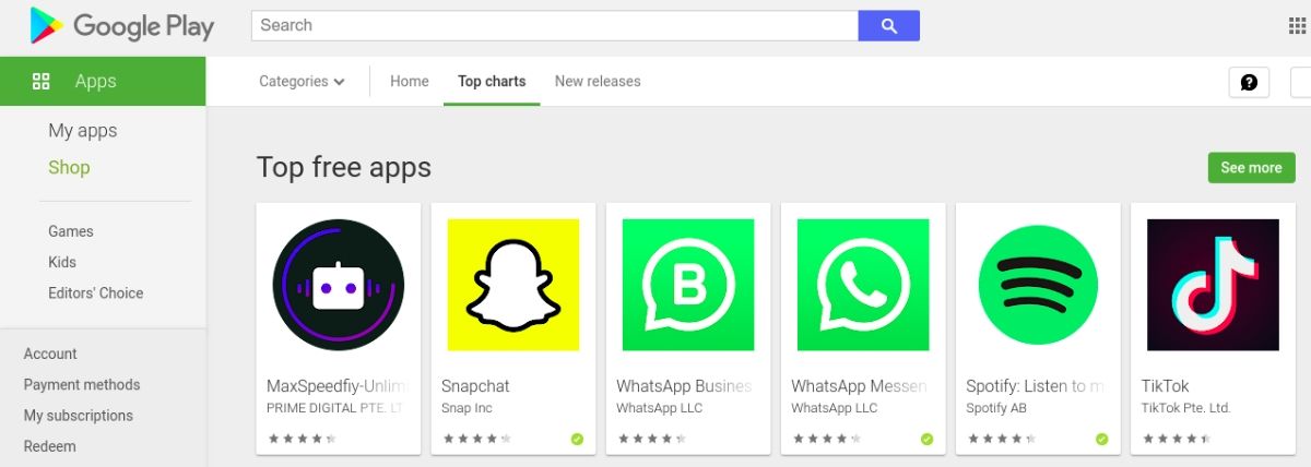 Google Play - Top Charts