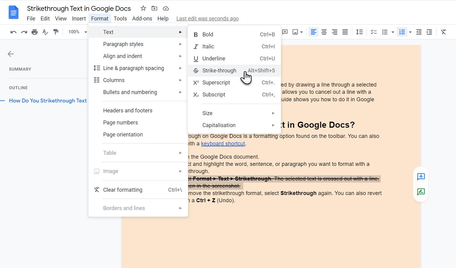 How to Double Underline in Google Docs 