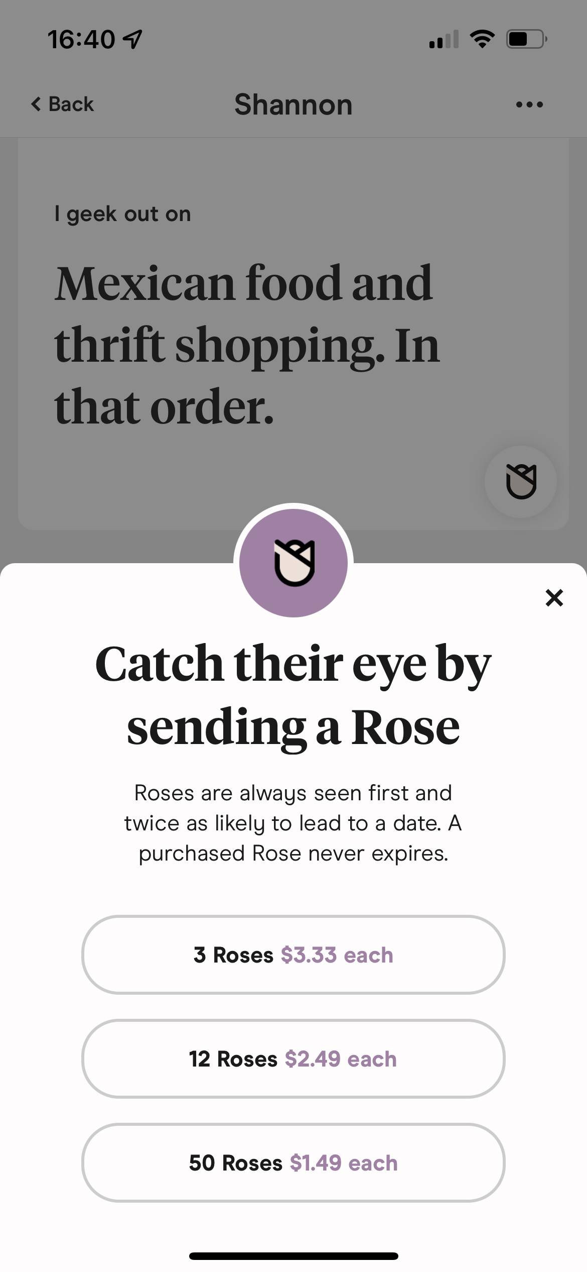 Is it weird for a girl to send a rose on hinge?
