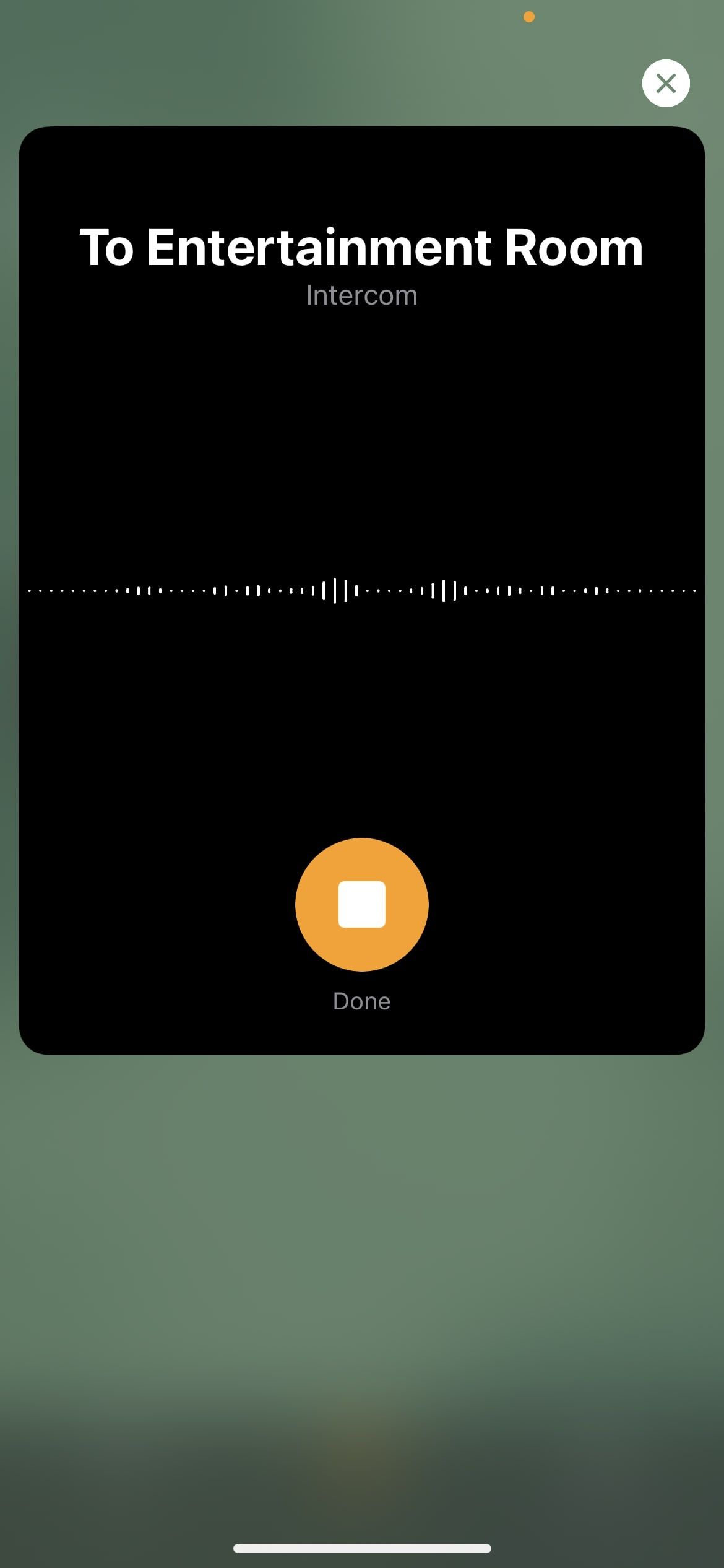 HomePod mini intercom feature on iPhone