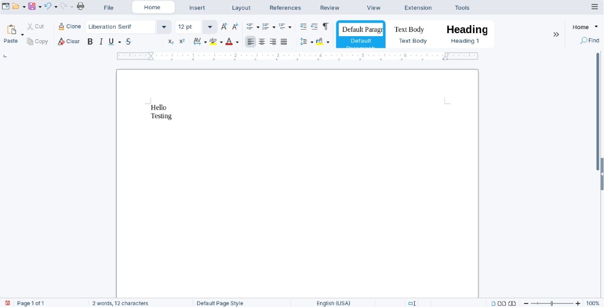 LibreOffice - LibreWriter