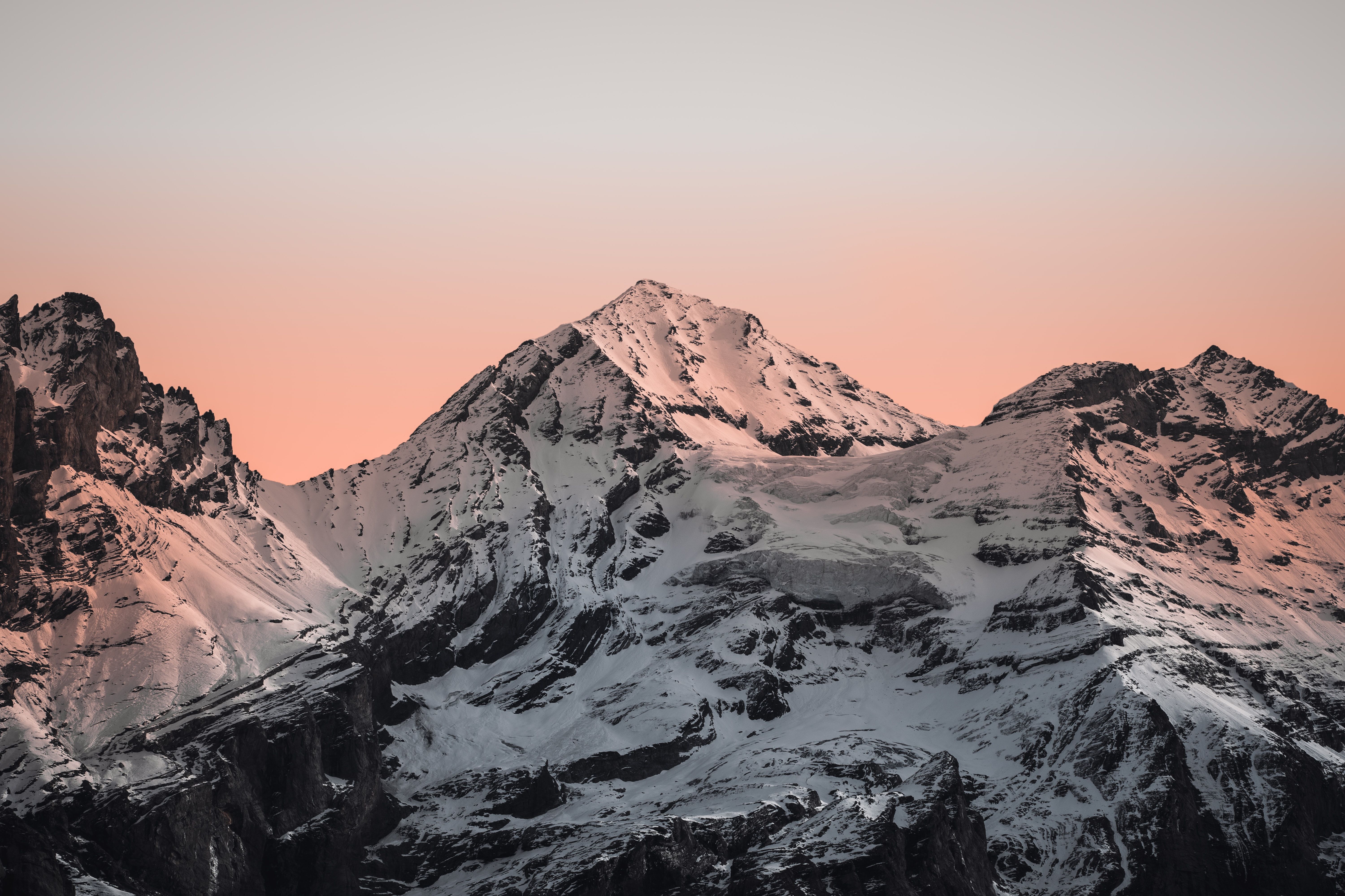 Photo of a mountain at sunrise