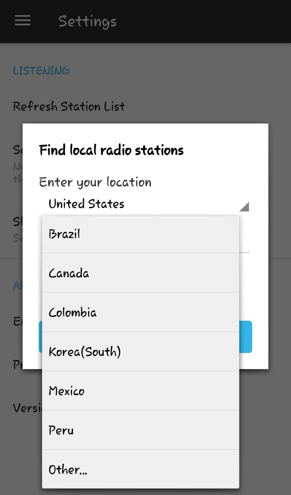 NextRadio choosing alternative location