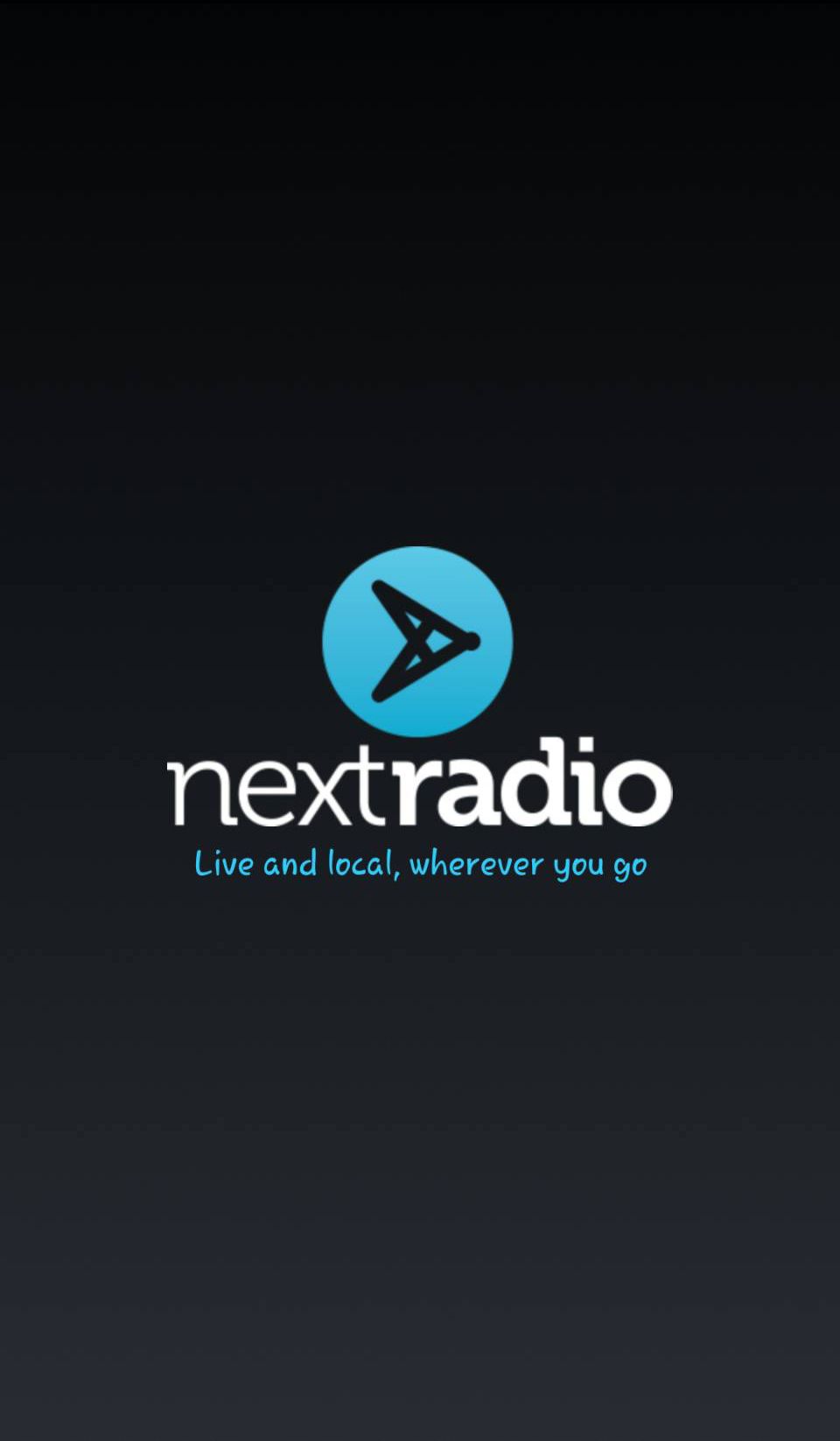 NextRadio launch screen