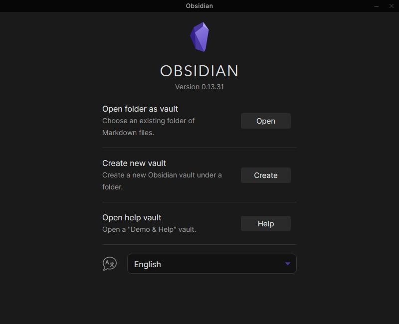 Obsidian Notes Database Open Create Vault