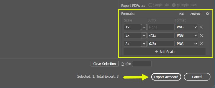 PNG Export Options In Illustrator