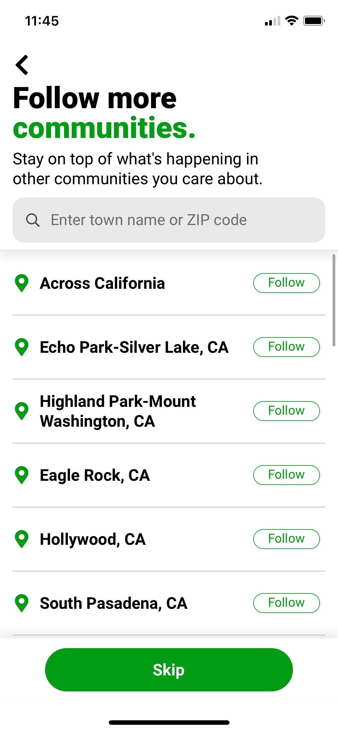 Patch app's followers listing