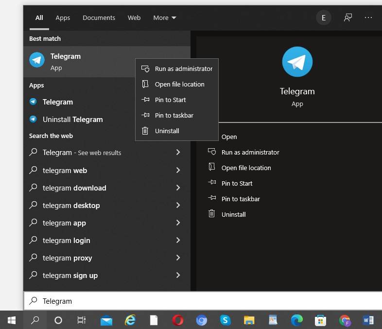 علت کار نکردن اپلیکیشن تلگرام بر روی ویندوز به همراه راهکارهای مختلف 2 Running Telegram as an Administrator.jpg?q=50&fit=crop&w=1500&dpr=1