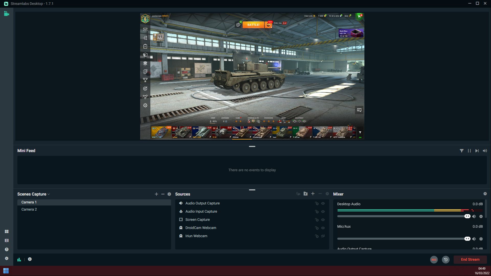 Setting Up Streamlabs With World of Tanks