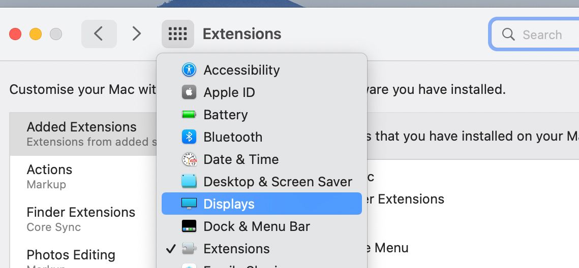 Show All button in System Preferences