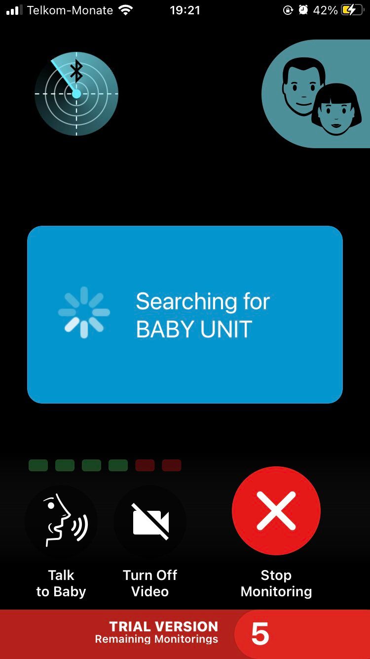 Baby Monitor Teddy app page