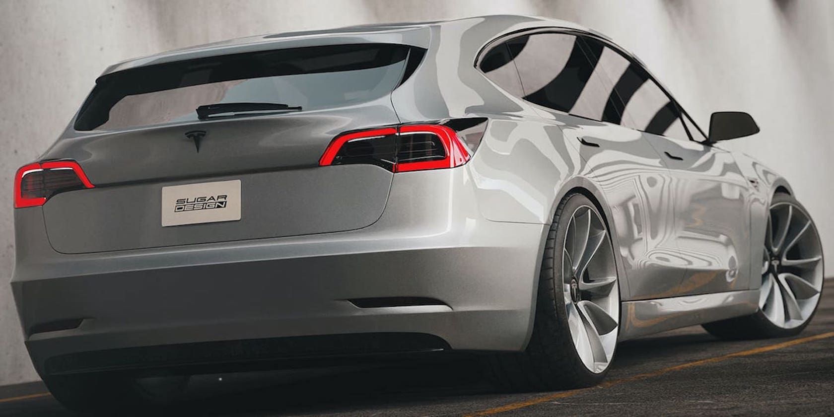 Upcoming Tesla Model 2 Concept Render Wagon by Sugardesign_1 on Instagram