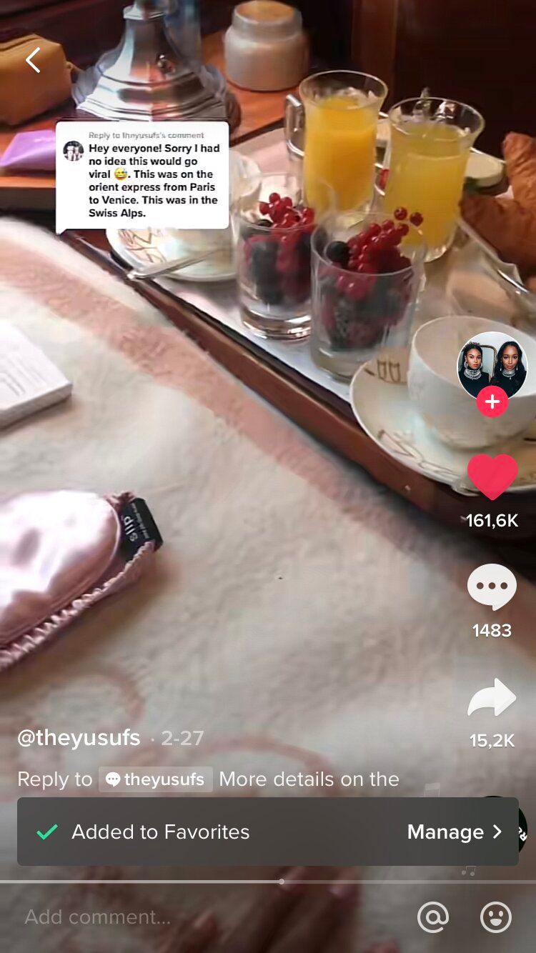 افزودن ویدیو به موارد دلخواه TikTok