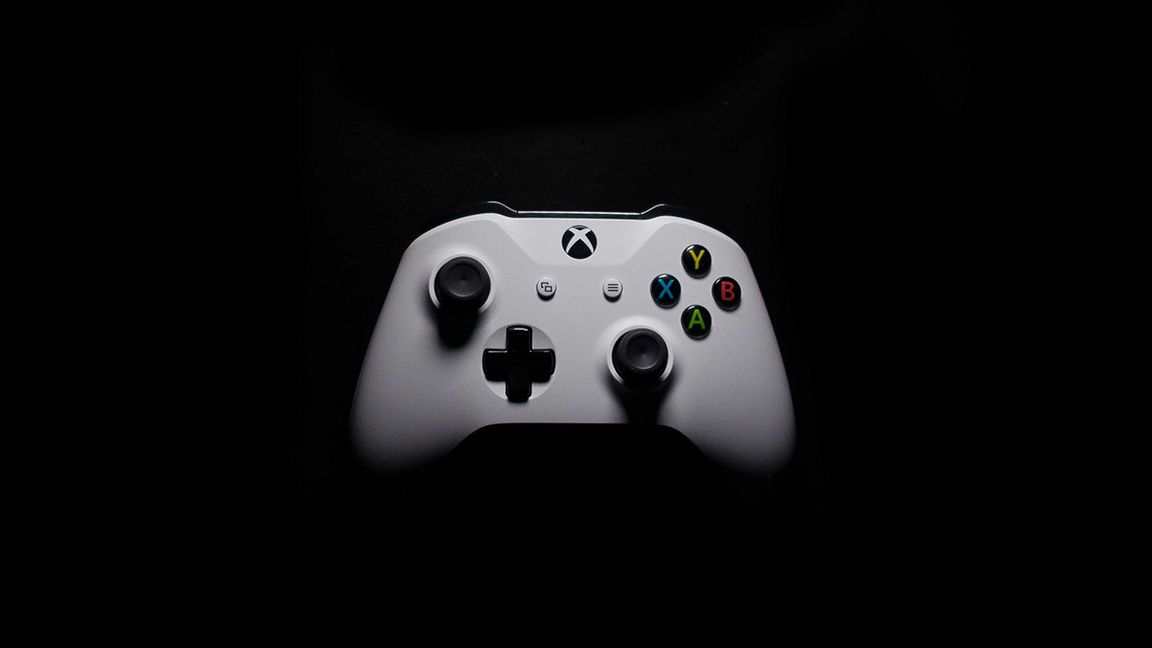 Xbox Controller on dark background
