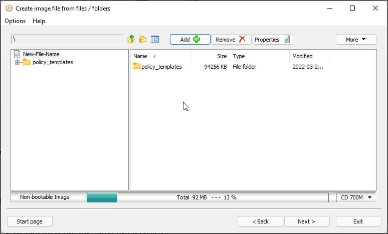 add folder file anyburn 1