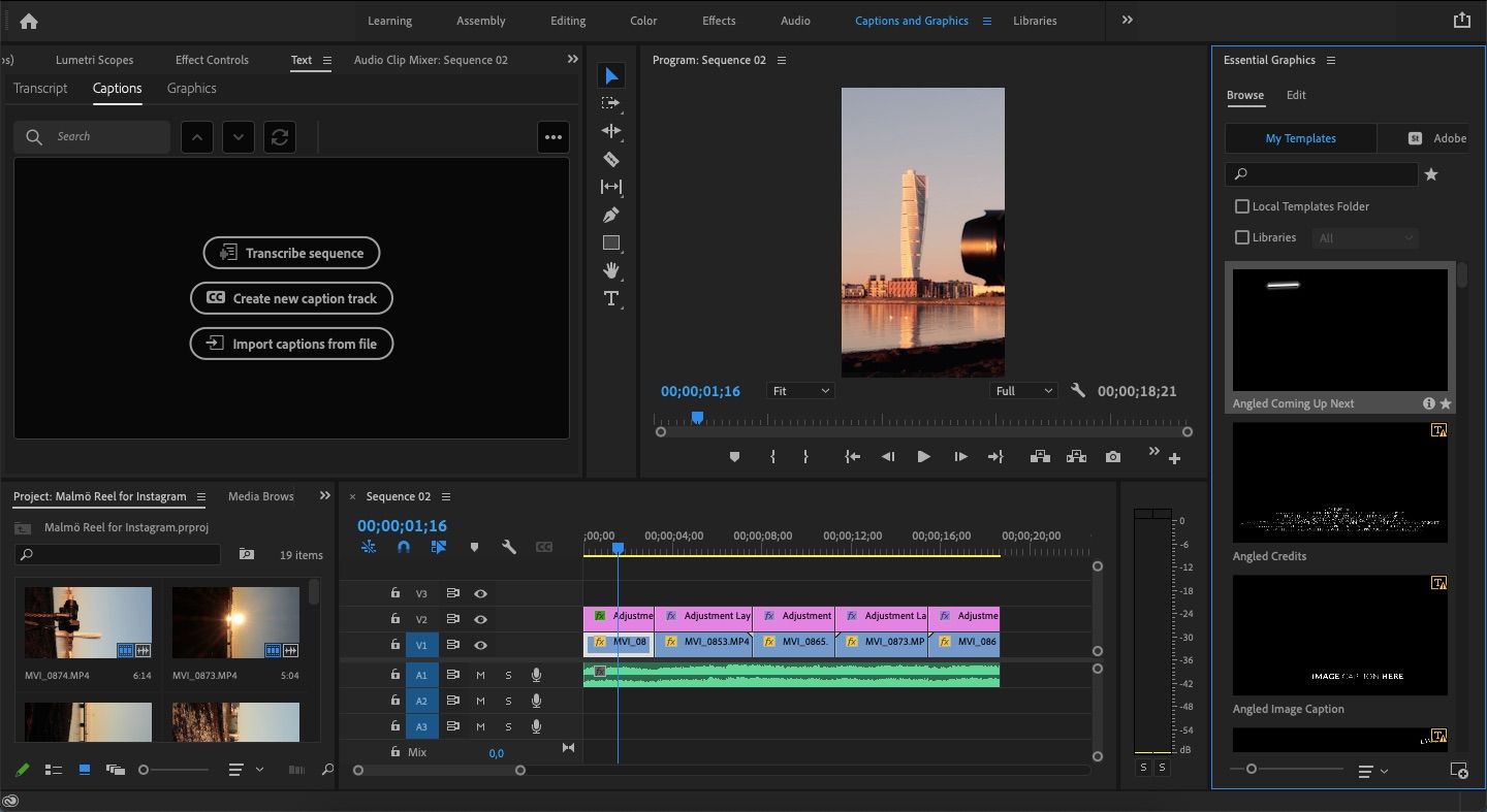 screenshot showing how you can add text in premiere pro