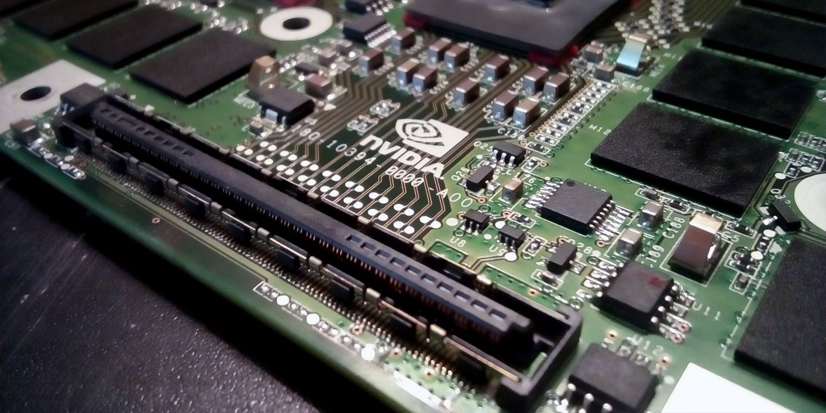 an NVIDIA video card stripped of its cover