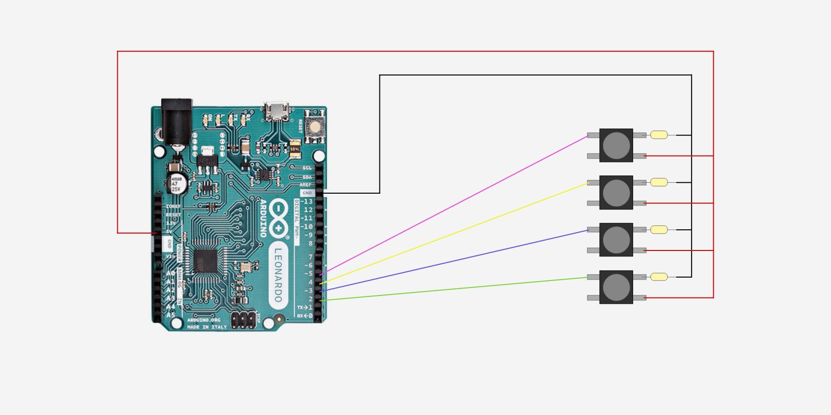 How To Wire And Program Multiple Push Buttons With An Arduino 0475