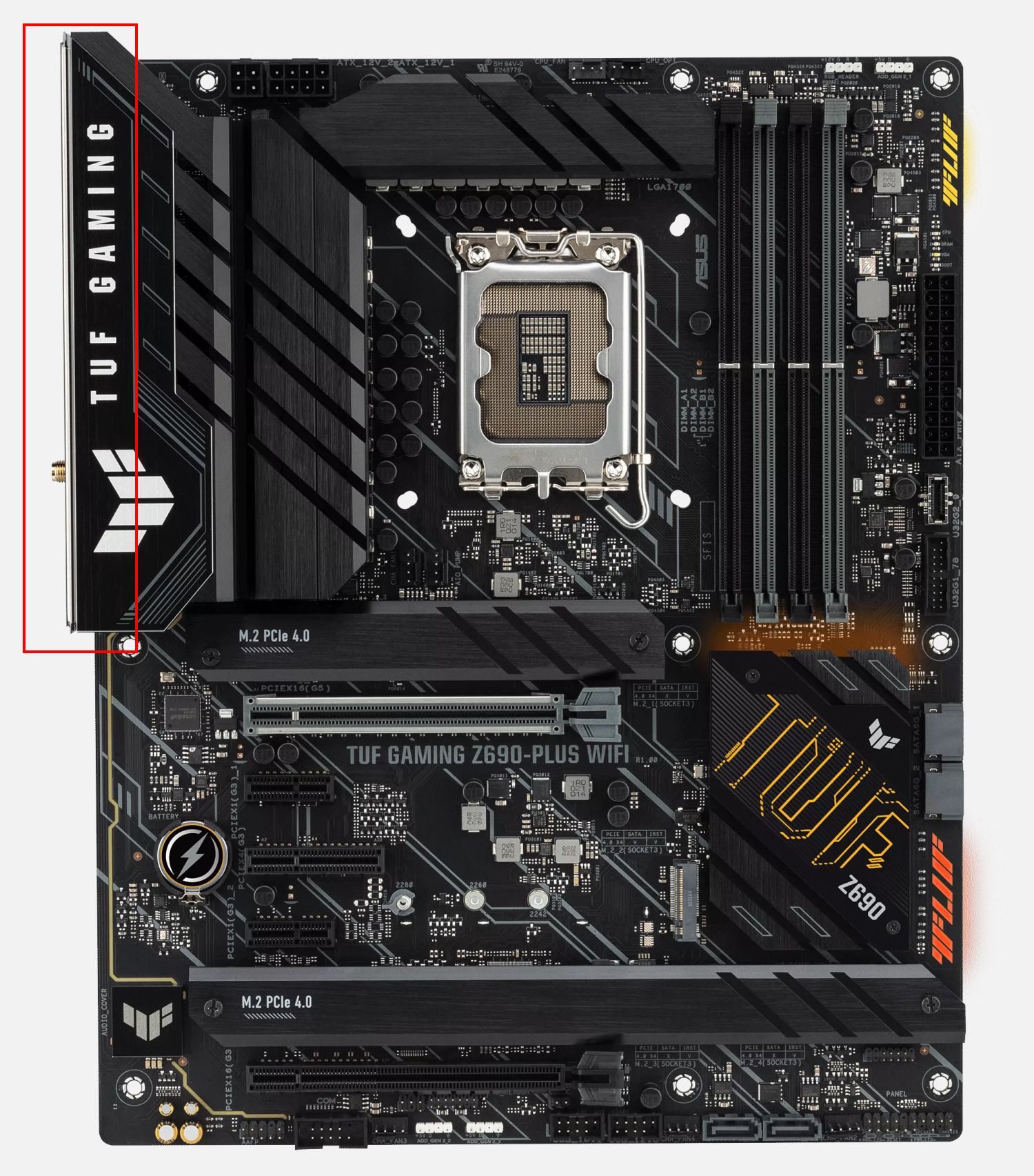 asus gaming z690 plus wifi motherboard io connections
