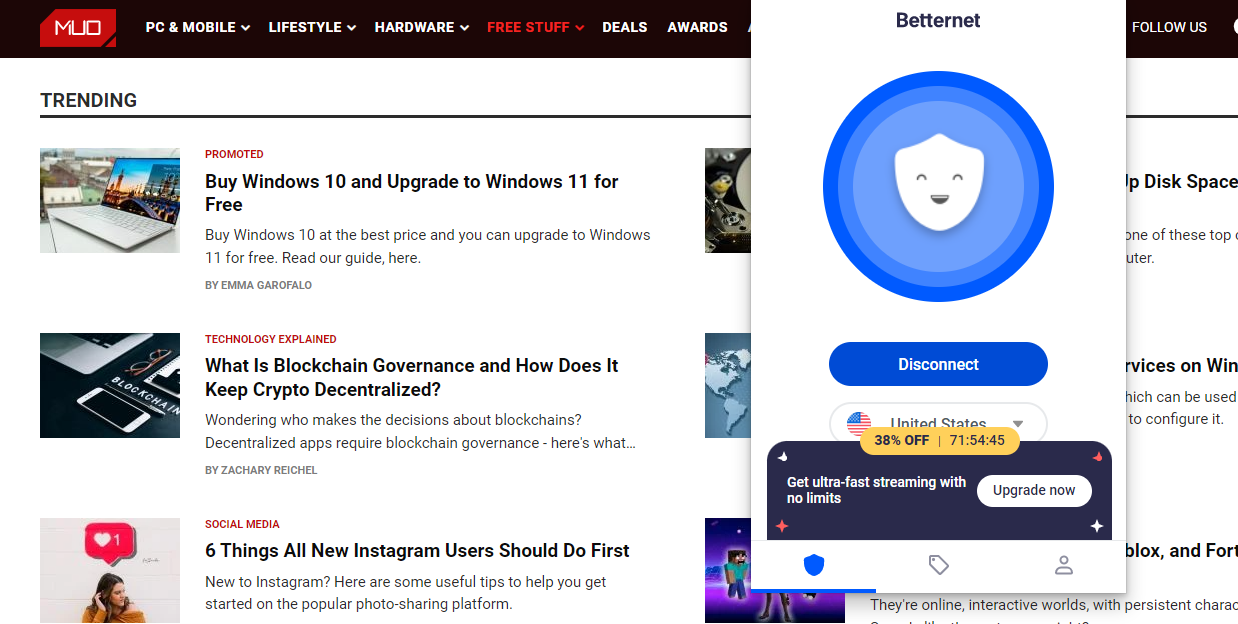 betternet addon screenshot