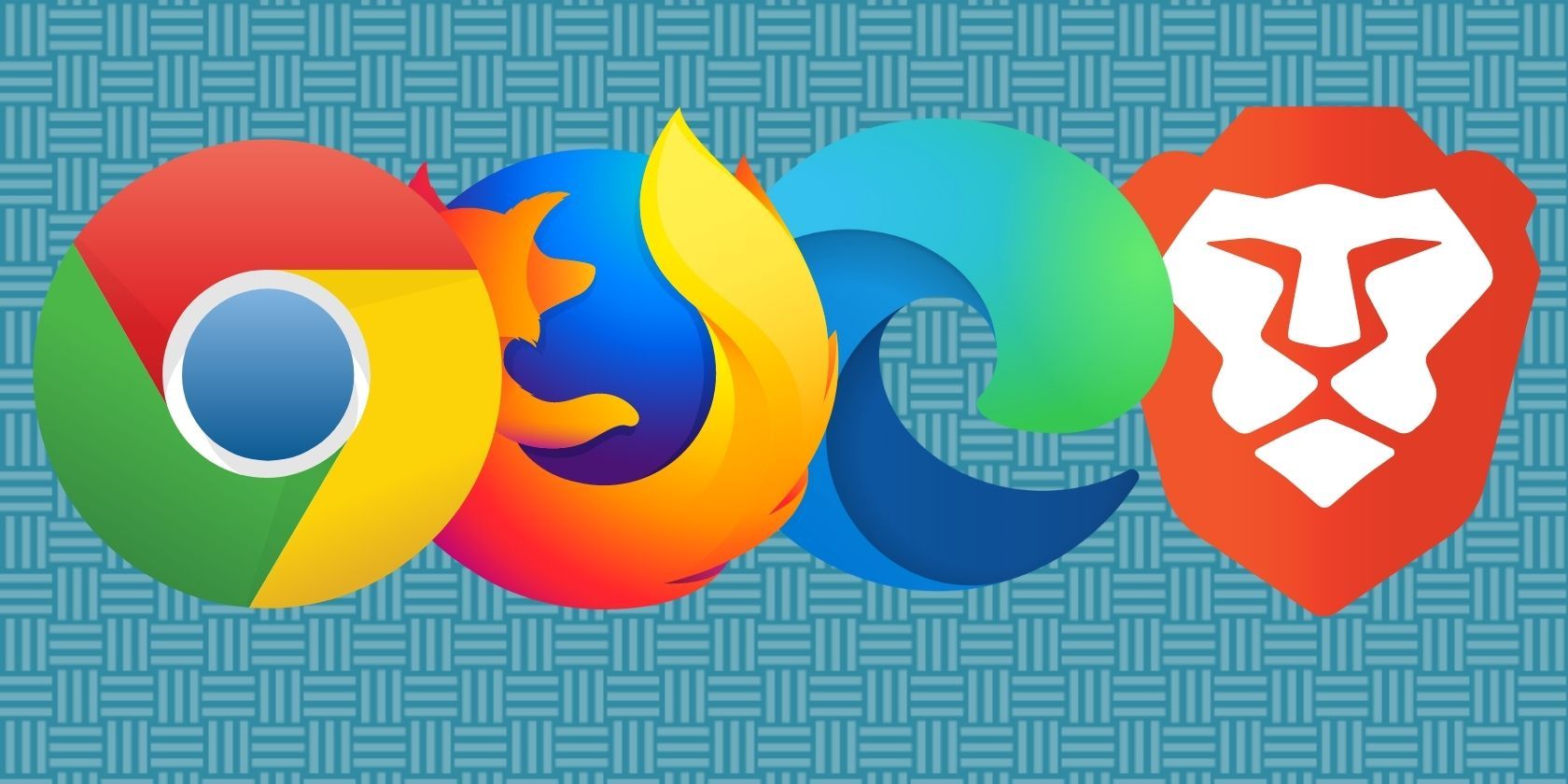 Chrome Firefox Edge and Brave logos