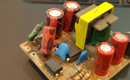 Charred or burnt resistor in power supply SMPS circuit