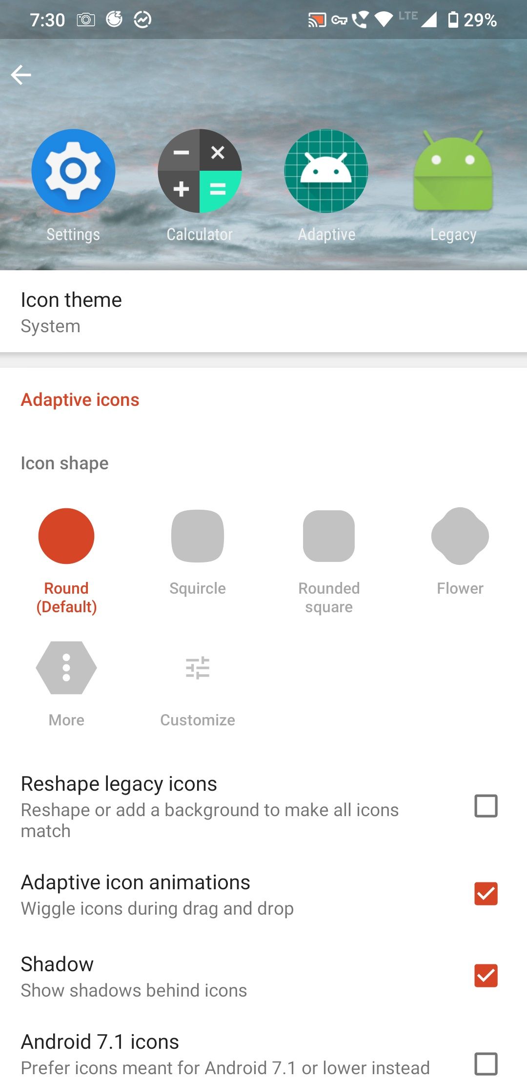 choose an adaptive icon for your device
