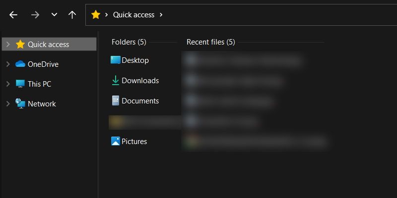 File Explorer in Windows 11 with Compact View disabled.